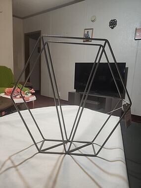 Huntington Home Table Top Magazine Holder 12.99"x12.99"x2.95" Hexagon